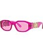 Color:Fuchsia/Pink - Image 1 - Unisex Biggie 53mm Sunglasses