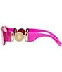 Color:Fuchsia/Pink - Image 3 - Unisex Biggie 53mm Sunglasses