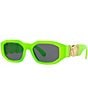Color:Green - Image 1 - Unisex Biggie 53mm Sunglasses