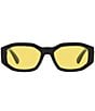 Color:Black Yellow - Image 2 - Unisex Biggie 53mm Sunglasses