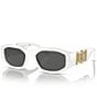 Versace Unisex Medusa Biggie 53mm Statement Sunglasses, Color:White - Image 1