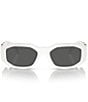 Versace Unisex Medusa Biggie 53mm Statement Sunglasses, Color:White - Image 2