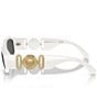 Versace Unisex Medusa Biggie 53mm Statement Sunglasses, Color:White - Image 3