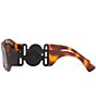 Color:Havana - Image 3 - Unisex Ve4425u 54mm Rectangle Sunglasses
