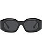 Color:Black - Image 2 - Unisex Ve4425u 54mm Rectangle Sunglasses