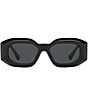 Versace Unisex VE4425U 54mm Rectangle Sunglasses, Color:Dark Grey - Image 2