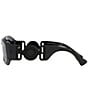 Versace Unisex VE4425U 54mm Rectangle Sunglasses, Color:Dark Grey - Image 3