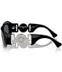 Color:Black Grey - Image 3 - Unisex Ve4425u Maxi Biggie Rectangle Sunglasses