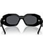 Color:Black Grey - Image 4 - Unisex Ve4425u Maxi Biggie Rectangle Sunglasses