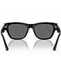 Color:Black - Image 3 - Unisex Ve4457f 55mm Solid Square Sunglasses