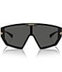 Color:Black - Image 2 - Unisex VE4461 Shield Sunglasses