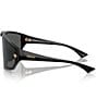 Color:Black - Image 3 - Unisex VE4461 Shield Sunglasses