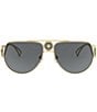Versace VE2225 Men's 60mm Pilot Framed Sunglasses - Image 2