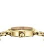 Color:Gold - Image 2 - Versus Versace Women's Broadwood Petite Analog Red Dial Gold Stainless Steel Bracelet Watch