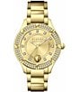 Color:Gold - Image 1 - Versus Versace Women's Canton Road Crystal Analog Gold Stainless Steel Bracelet Watch