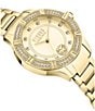 Color:Gold - Image 2 - Versus Versace Women's Canton Road Crystal Analog Gold Stainless Steel Bracelet Watch