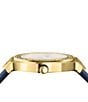 Color:Blue - Image 2 - Versus Versace Women's Vittoria Crystal Analog Blue Leather Strap Watch
