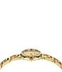 Color:IP Yellow Gold - Image 2 - Women's Greca Goddess Quartz Analog Gold Stainless Steel Bracelet Watch