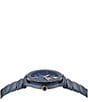 Color:IP Blue - Image 2 - Women's Greca Logo Moonphase Quartz Analog Blue Stainless Steel Bracelet Watch