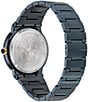 Color:IP Blue - Image 3 - Women's Greca Logo Moonphase Quartz Analog Blue Stainless Steel Bracelet Watch
