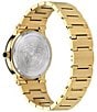 Color:IP Yellow Gold - Image 3 - Women's Greca Logo Moonphase Quartz Analog Gold Stainless Steel Bracelet Watch