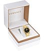 Color:IP Yellow Gold - Image 4 - Women's Greca Logo Moonphase Quartz Analog Gold Stainless Steel Bracelet Watch