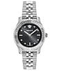 Versace Women's Greca Time Diamond Quartz Analog Stainless Steel Bracelet Watch - Image 1