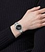 Versace Women's Greca Time Diamond Quartz Analog Stainless Steel Bracelet Watch - Image 5