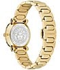 Color:Gold - Image 3 - Women's Greca Twist Quartz Analog Gold Stainless Steel Bracelet Watch