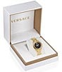 Color:Gold - Image 4 - Women's Greca Twist Quartz Analog Gold Stainless Steel Bracelet Watch