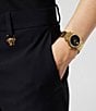 Color:Gold - Image 5 - Women's Greca Twist Quartz Analog Gold Stainless Steel Bracelet Watch