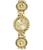 Versace Womens La Greca 28mm Stud Icon Bracelet Watch - Image 1