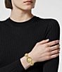 Versace Womens La Greca 28mm Stud Icon Bracelet Watch - Image 5