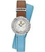 Versace Women's La Greca Analog Stainless Steel Bracelet Watch Set, Color:Silver - Image 2