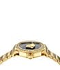 Color:IP Yellow Gold - Image 2 - Women's Medusa Deco Quartz Analog Gold Stainless Steel Bracelet Watch