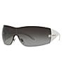 Color:Silver - Image 1 - Women's Ve2054 41mm Gradient Sunglasses