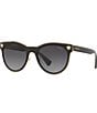 Color:Black - Image 1 - Women's Ve2198 Mirrored 54mm Sunglasses