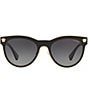 Color:Black - Image 2 - Women's Ve2198 Mirrored 54mm Sunglasses
