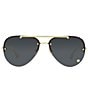 Color:Gold - Image 2 - Women's Ve2231 60mm Sunglasses