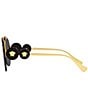Color:Black/Gold - Image 3 - Women's VE2250 63mm Aviator Sunglasses