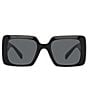 Color:Black - Image 2 - Women's Ve4405 Square 54mm Sunglasses
