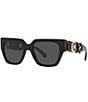 Color:Black - Image 1 - Women's Ve4409 53mm Square Sunglasses
