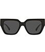 Color:Black - Image 2 - Women's Ve4409 53mm Square Sunglasses