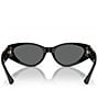 Color:Black - Image 3 - Women's Ve4454 55mm Cat Eye Sunglasses