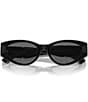 Color:Black - Image 5 - Women's Ve4454 55mm Cat Eye Sunglasses