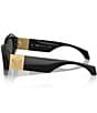 Versace Women's VE4466 53mm Irregular Sunglasses, Color:Black/Dark Grey - Image 3