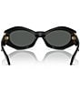 Color:Black/Dark Grey - Image 4 - Women's VE4466 53mm Irregular Sunglasses