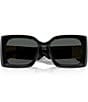 Color:Black - Image 5 - Women's VE4467U 54mm Irregular Sunglasses