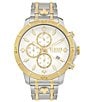 Color:Two Tone - Image 1 - Versus By Versace Men's Bicocca Chronograph Two Tone Stainless Steel Bracelet Watch