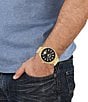 Color:Gold - Image 4 - Versus Versace Men's Colonne Analog Gold Stainless Steel Bracelet Watch